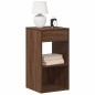 vidaXL Nachttisch mit Schublade Braun Eichen-Optik 35x34x66,5 cm