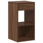 vidaXL Nachttisch mit Schublade Braun Eichen-Optik 35x34x66,5 cm