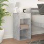 vidaXL Nachttisch mit Schublade Betongrau 35x34x66,5 cm vidaXL Nachttisch mit Schublade Betongrau 35x34x66,5 cm