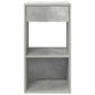 vidaXL Nachttisch mit Schublade Betongrau 35x34x66,5 cm vidaXL Nachttisch mit Schublade Betongrau 35x34x66,5 cm