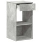 vidaXL Nachttisch mit Schublade Betongrau 35x34x66,5 cm vidaXL Nachttisch mit Schublade Betongrau 35x34x66,5 cm