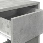 vidaXL Nachttisch mit Schublade Betongrau 35x34x66,5 cm vidaXL Nachttisch mit Schublade Betongrau 35x34x66,5 cm