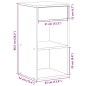 vidaXL Nachttisch mit Schublade Betongrau 35x34x66,5 cm vidaXL Nachttisch mit Schublade Betongrau 35x34x66,5 cm