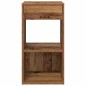 vidaXL Nachttisch mit Schublade Altholz-Optik 35x34x66,5 cm vidaXL Nachttisch mit Schublade Altholz-Optik 35x34x66,5 cm