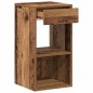 vidaXL Nachttisch mit Schublade Altholz-Optik 35x34x66,5 cm vidaXL Nachttisch mit Schublade Altholz-Optik 35x34x66,5 cm