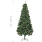 Künstlicher Weihnachtsbaum mit LEDs, Kugeln & Zapfen 210 cm Künstlicher Weihnachtsbaum mit LEDs, Kugeln & Zapfen 210 cm