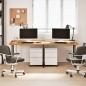 vidaXL Schreibtischplatte Hellbraun 220x80x4 cm Massivholz Eiche vidaXL Schreibtischplatte Hellbraun 220x80x4 cm Massivholz Eiche
