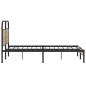 vidaXL Bettgestell ohne Matratze 135x190 cm Räuchereiche Holzwerkstoff vidaXL Bettgestell ohne Matratze 135x190 cm Räuchereiche Holzwerkstoff