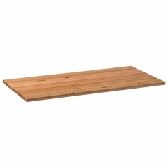 vidaXL Tischplatte Hellbraun 200x100x4 cm Massivholz Eiche Rechteckig