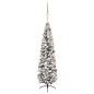 Künstlicher Weihnachtsbaum Schlank mit LEDs & Kugeln Grün 240cm Künstlicher Weihnachtsbaum Schlank mit LEDs & Kugeln Grün 240cm
