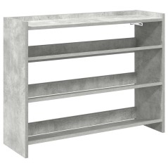 vidaXL Schuhregal Betongrau 80x25x62 cm Holzwerkstoff