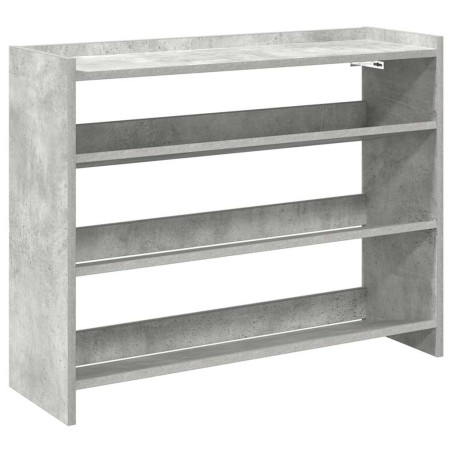 vidaXL Schuhregal Betongrau 80x25x62 cm Holzwerkstoff