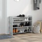 vidaXL Schuhregal Betongrau 80x25x62 cm Holzwerkstoff vidaXL Schuhregal Betongrau 80x25x62 cm Holzwerkstoff
