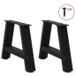 vidaXL Couchtischbeine A-Form 2 Stk. Schwarz 40x(30-31) cm Stahl vidaXL Couchtischbeine A-Form 2 Stk. Schwarz 40x(30-31) cm Stahl