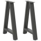 vidaXL Couchtischbeine A-Form 2 Stk. Anthrazit 60x(72-73) cm Stahl vidaXL Couchtischbeine A-Form 2 Stk. Anthrazit 60x(72-73) cm Stahl
