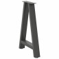 vidaXL Couchtischbeine A-Form 2 Stk. Anthrazit 60x(72-73) cm Stahl vidaXL Couchtischbeine A-Form 2 Stk. Anthrazit 60x(72-73) cm Stahl