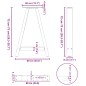 vidaXL Couchtischbeine A-Form 2 Stk. Anthrazit 60x(72-73) cm Stahl vidaXL Couchtischbeine A-Form 2 Stk. Anthrazit 60x(72-73) cm Stahl