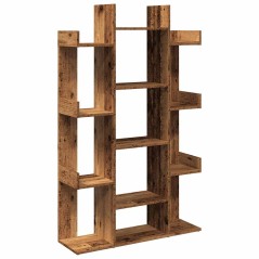 vidaXL Bücherregal Altholz-Optik 86x25,5x140 cm Holzwerkstoff