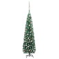 Künstlicher Weihnachtsbaum Schlank mit LEDs & Kugeln Grün 180cm Künstlicher Weihnachtsbaum Schlank mit LEDs & Kugeln Grün 180cm