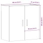 vidaXL Wandschrank Artisan-Eiche 60x31x60 cm Holzwerkstoff