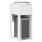 vidaXL Computerschrank mit Schublade Weiß 30x44x74 cm vidaXL Computerschrank mit Schublade Weiß 30x44x74 cm