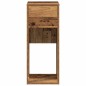 vidaXL Computerschrank mit Schublade Altholz-Optik 30x44x74 cm