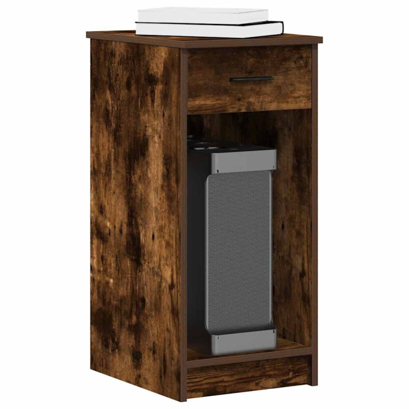vidaXL Computerschrank mit Schublade Räuchereiche 35x45x77 cm vidaXL Computerschrank mit Schublade Räuchereiche 35x45x77 cm