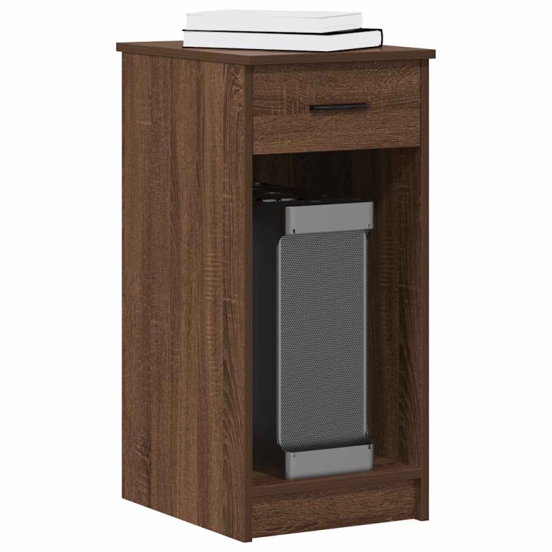vidaXL Computerschrank mit Schublade Braun Eichen-Optik 35x45x77 cm vidaXL Computerschrank mit Schublade Braun Eichen-Optik 35x45x77 cm