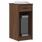 vidaXL Computerschrank mit Schublade Braun Eichen-Optik 35x45x77 cm vidaXL Computerschrank mit Schublade Braun Eichen-Optik 35x45x77 cm