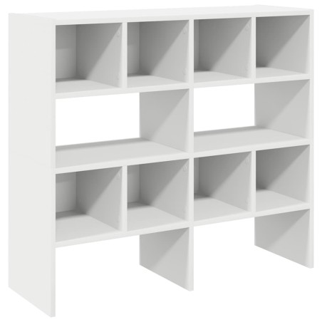 vidaXL Schuhregale 2 Stk. Stapelbar Weiß 89,5x30x40 cm