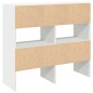 vidaXL Schuhregale 2 Stk. Stapelbar Weiß 89,5x30x40 cm vidaXL Schuhregale 2 Stk. Stapelbar Weiß 89,5x30x40 cm