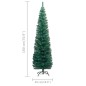 Künstlicher Weihnachtsbaum Schlank mit LEDs & Kugeln Grün 180cm Künstlicher Weihnachtsbaum Schlank mit LEDs & Kugeln Grün 180cm