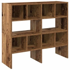 vidaXL Schuhregale 2 Stk. Stapelbar Altholz-Optik 89,5x30x40 cm