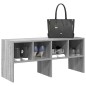 vidaXL Schuhregal Stapelbar Grau Sonoma 89,5x30x40 cm vidaXL Schuhregal Stapelbar Grau Sonoma 89,5x30x40 cm