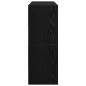 vidaXL Schuhregale 2 Stk. Stapelbar Schwarz Eichen-Optik 89,5x30x40 cm