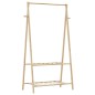 vidaXL Kleiderständer mit Ablagen 96x45,5x150,5 cm Bambus vidaXL Kleiderständer mit Ablagen 96x45,5x150,5 cm Bambus