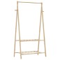vidaXL Kleiderständer mit Ablagen 96x45,5x150,5 cm Bambus vidaXL Kleiderständer mit Ablagen 96x45,5x150,5 cm Bambus