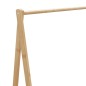 vidaXL Kleiderständer mit Ablagen und Rollen 106x34x106,5 cm Bambus vidaXL Kleiderständer mit Ablagen und Rollen 106x34x106,5 cm Bambus