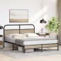 vidaXL Metallbett ohne Matratze Räuchereiche 160x200 cm vidaXL Metallbett ohne Matratze Räuchereiche 160x200 cm