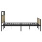 vidaXL Metallbett ohne Matratze Sonoma-Eiche 150x200 cm vidaXL Metallbett ohne Matratze Sonoma-Eiche 150x200 cm
