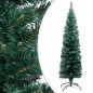 Künstlicher Weihnachtsbaum Schlank mit LEDs & Kugeln Grün 120cm Künstlicher Weihnachtsbaum Schlank mit LEDs & Kugeln Grün 120cm