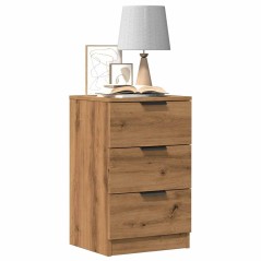 vidaXL Nachttische 2 Stk. Artisan-Eiche 40x36x65 cm Holzwerkstoff