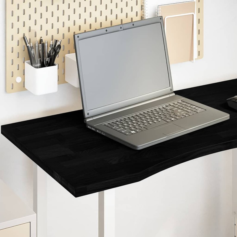vidaXL Schreibtischplatte Dunkelbraun 100x50x2,5 cm Massivholz Eiche vidaXL Schreibtischplatte Dunkelbraun 100x50x2,5 cm Massivholz Eiche