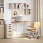 vidaXL Schreibtischplatte Hellbraun 100x60x2,5 cm Massivholz Eiche vidaXL Schreibtischplatte Hellbraun 100x60x2,5 cm Massivholz Eiche