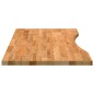 vidaXL Schreibtischplatte Hellbraun 100x60x2,5 cm Massivholz Eiche vidaXL Schreibtischplatte Hellbraun 100x60x2,5 cm Massivholz Eiche