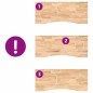 vidaXL Schreibtischplatte Unbehandelt 120x60x2,5 cm Massivholz Eiche vidaXL Schreibtischplatte Unbehandelt 120x60x2,5 cm Massivholz Eiche