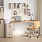 vidaXL Schreibtischplatte Hellbraun 160x50x2,5 cm Massivholz Eiche vidaXL Schreibtischplatte Hellbraun 160x50x2,5 cm Massivholz Eiche