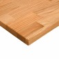 vidaXL Schreibtischplatte Hellbraun 160x50x2,5 cm Massivholz Eiche vidaXL Schreibtischplatte Hellbraun 160x50x2,5 cm Massivholz Eiche