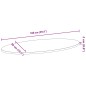 vidaXL Tischplatte Dunkelbraun 100x50x2 cm Massivholz Eiche Oval vidaXL Tischplatte Dunkelbraun 100x50x2 cm Massivholz Eiche Oval