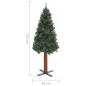 Weihnachtsbaum Schlank mit LEDs & Kugeln Grün 150 cm PVC Weihnachtsbaum Schlank mit LEDs & Kugeln Grün 150 cm PVC